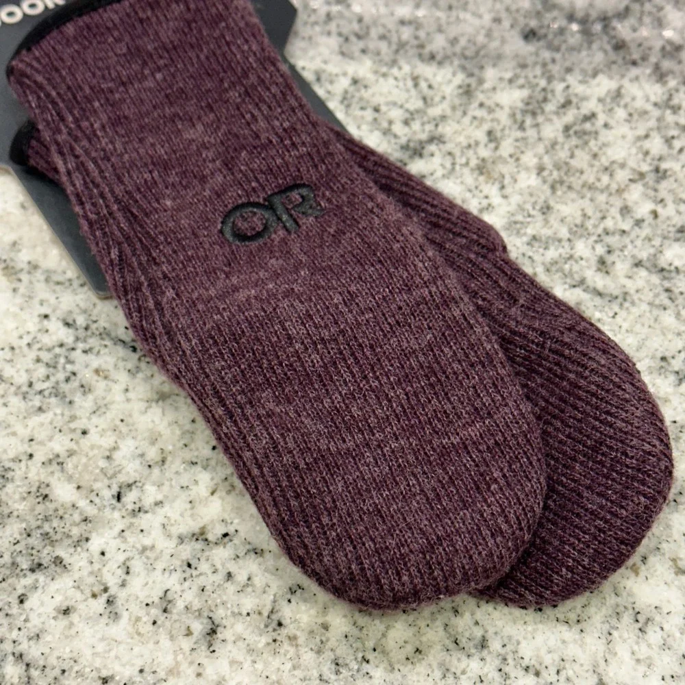 Outdoor Research Womens Small Flurry Mitts Amethyst Purple Wool Blend Gorpcore